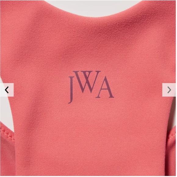 Uniqlo JW Anderson collab pink and burgundy cropped sleeveless bra top NWT - Picture 2 of 10